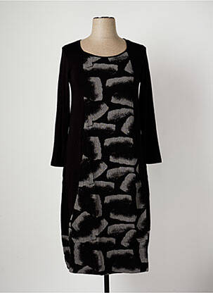 Rochie midi mâneci lungi mâneci lungi negru G!OZE femeie