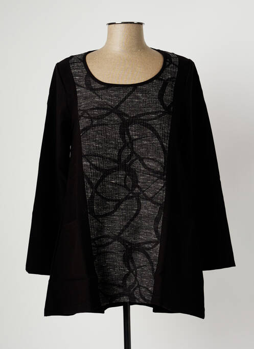 Tunică mâneci lungi negru G!OZE femeie