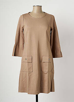 Tunică mâneci lungi bej MALOKA femeie