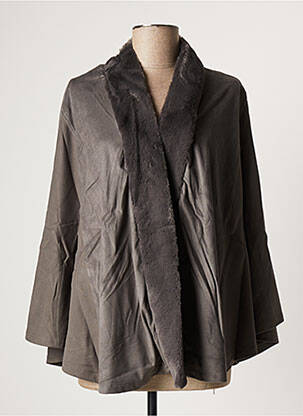 Vestă cu mâneci lungi gri MALOKA femeie