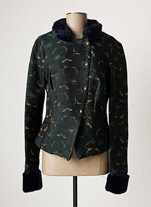 Jachete casual guler rotund verde PAUL BRIAL femeie