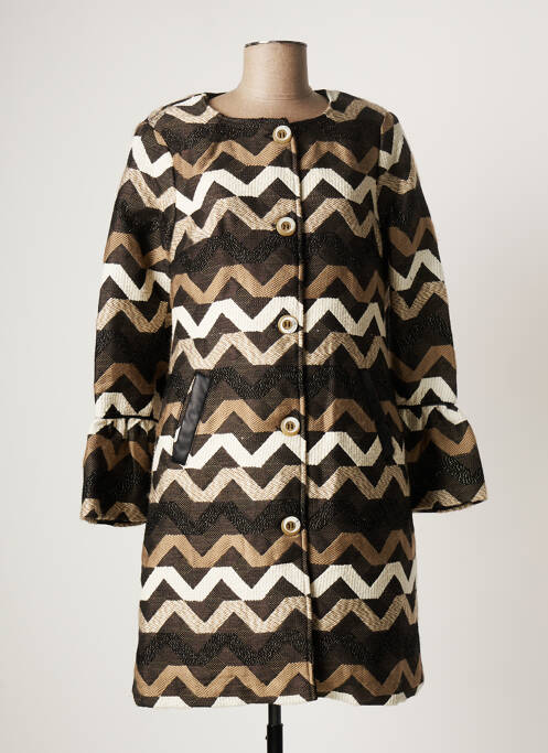 Palton lung maro PAUL BRIAL femeie