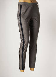 Pantalon slim elasticitate mărime normală gri MALOKA femeie