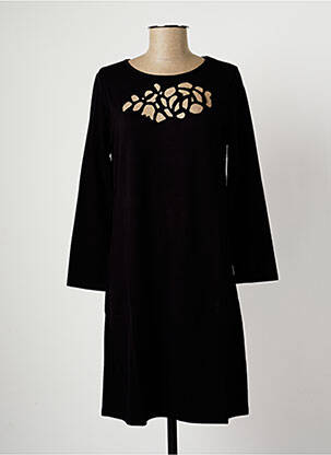 Rochie midi mâneci lungi mâneci lungi negru MALOKA femeie