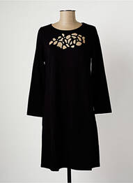 Rochie midi mâneci lungi mâneci lungi negru MALOKA femeie