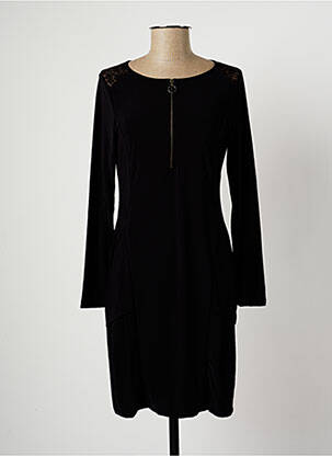 Rochie midi mâneci lungi mâneci lungi negru MALOKA femeie