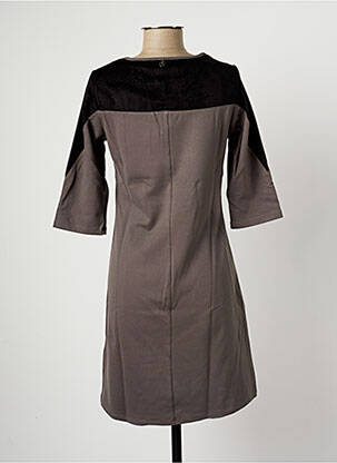 Rochie midi mâneci 3/4 mâneci 3/4 negru MALOKA femeie