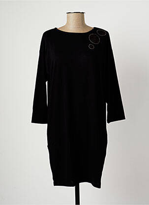 Rochie scurtă mâneci 3/4 mâneci 3/4 negru MALOKA femeie