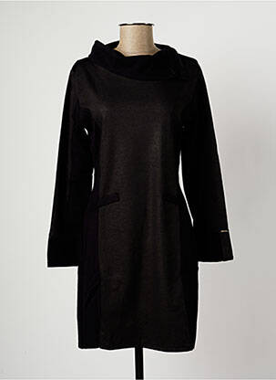 Rochie midi mâneci lungi mâneci lungi negru MALOKA femeie