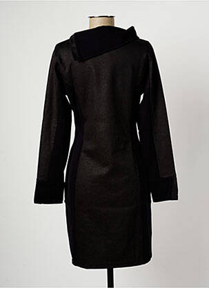 Rochie midi mâneci lungi mâneci lungi negru MALOKA femeie