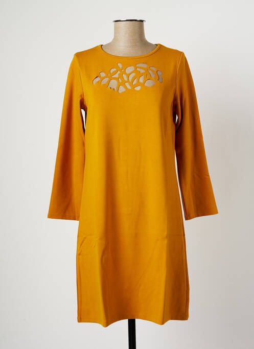 Rochie midi galben MALOKA femeie