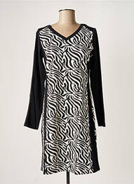 Rochie scurtă mâneci lungi mâneci lungi negru MALOKA femme
