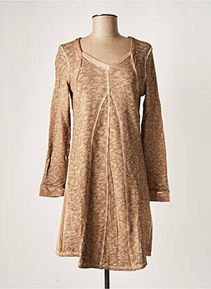 Rochie midi maro MALOKA femeie