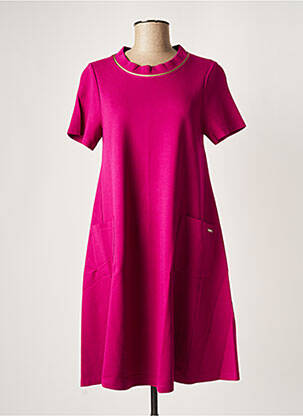 Rochie midi mâneci scurte mâneci scurte violet MALOKA femeie