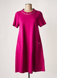 Rochie midi mâneci scurte mâneci scurte violet MALOKA femme