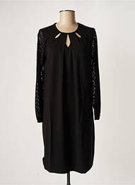 Rochie midi mâneci lungi mâneci lungi negru MALOKA femeie