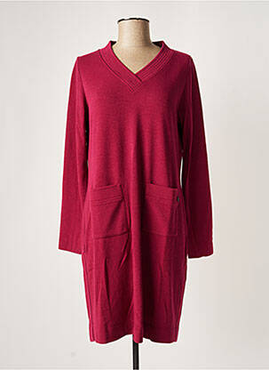 Rochie pulover guler în v mâneci lungi violet MALOKA femeie