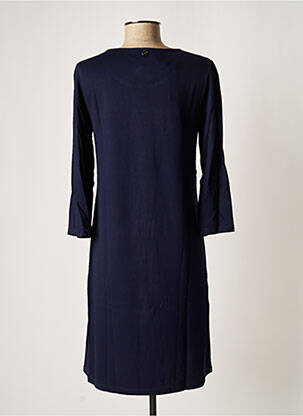 Rochie midi mâneci 3/4 mâneci 3/4 albastru MALOKA femeie