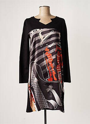 Rochie scurtă mâneci lungi mâneci lungi negru MALOKA femeie