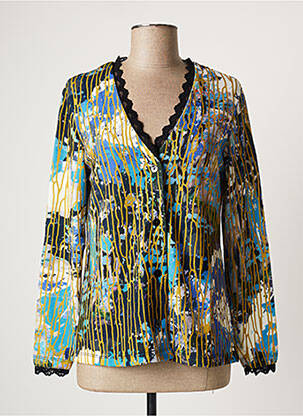 Vestă cu mâneci lungi albastru MALOKA femeie