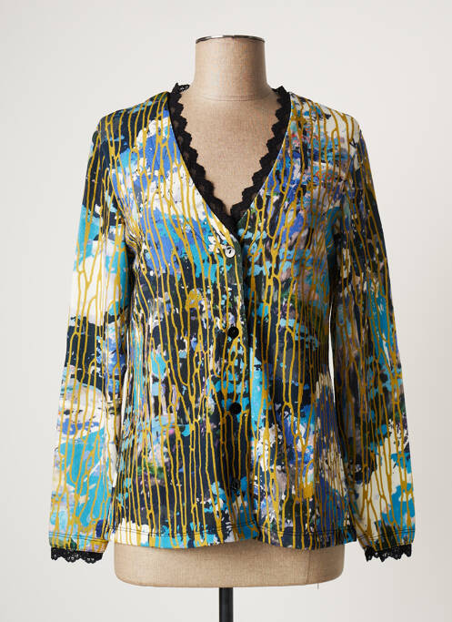 Vestă cu mâneci lungi albastru MALOKA femeie