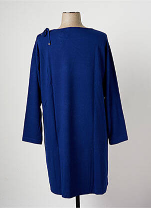 Rochie midi mâneci lungi mâneci lungi albastru MALOKA femeie