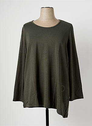 Pulover elasticitate mâneci lungi verde MALOKA femeie