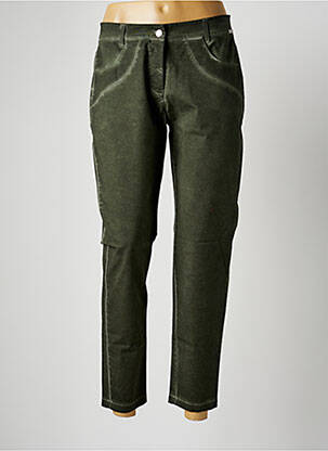 Pantalon 7/8 elasticitate mărime normală verde MALOKA femeie