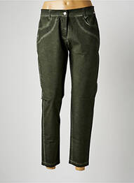 Pantalon 7/8 elasticitate mărime normală verde MALOKA femeie