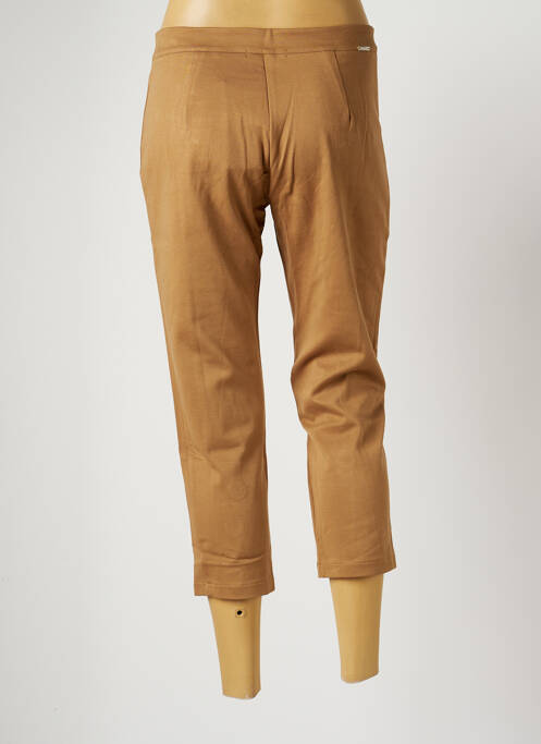 Pantalon trei sferturi maro MALOKA femeie