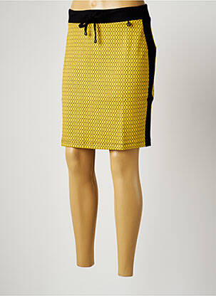 Fustă scurtă galben MALOKA femeie
