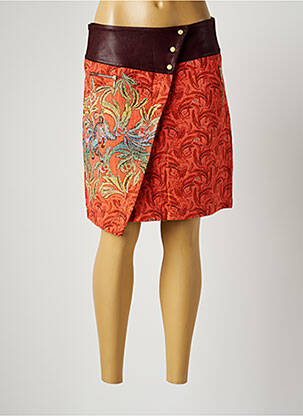 Fustă scurtă portocaliu PAUL BRIAL femeie
