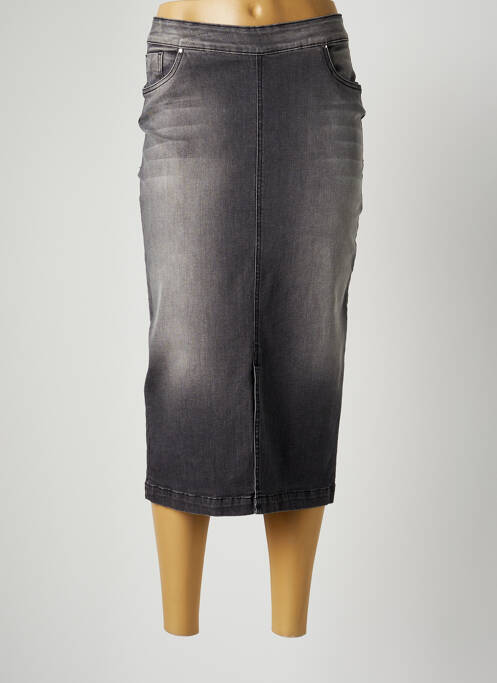 Fustă midi gri PAUL BRIAL femeie