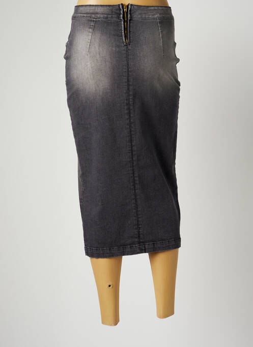 Fustă midi gri PAUL BRIAL femeie