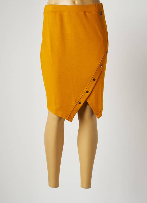 Fustă midi galben MALOKA femeie