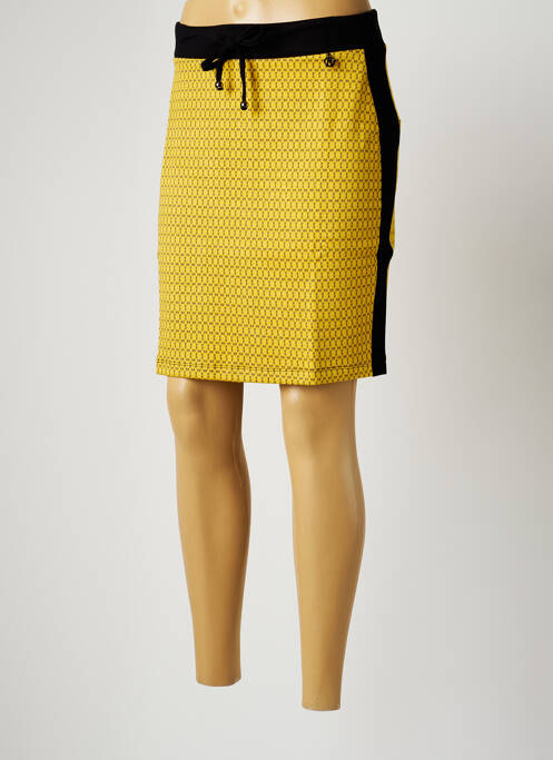 Fustă scurtă galben MALOKA femeie