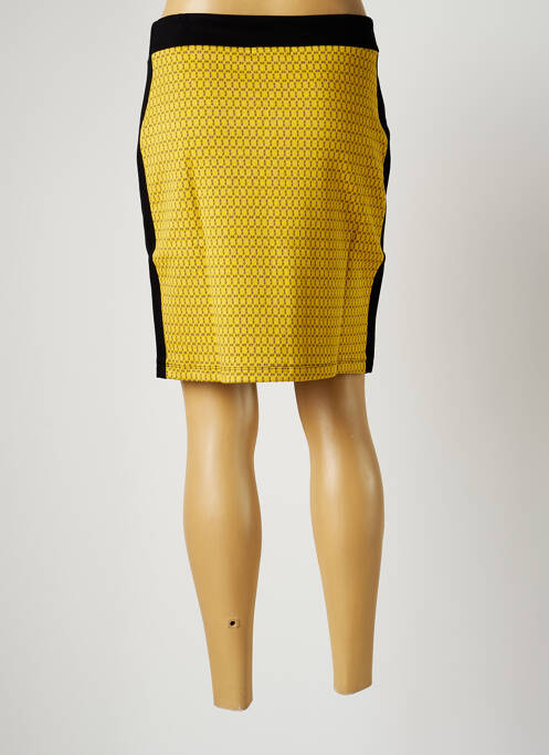 Fustă scurtă galben MALOKA femeie
