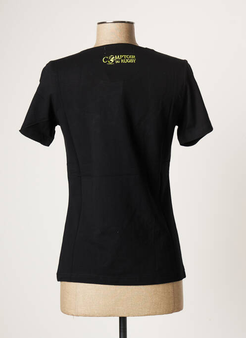 Tricou negru COMPTOIR DU RUGBY femeie