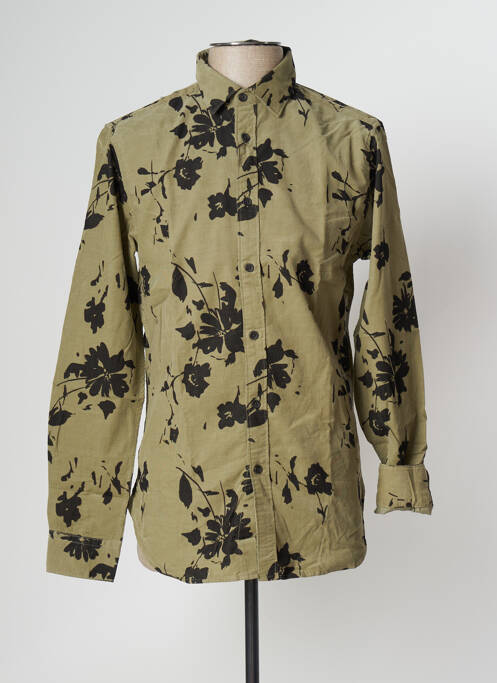 Cămașă cu mâneci lungi verde DSTREZZED bărbat