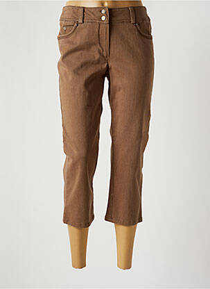 Pantalon trei sferturi maro EVER EASY BY JAC JAC femeie