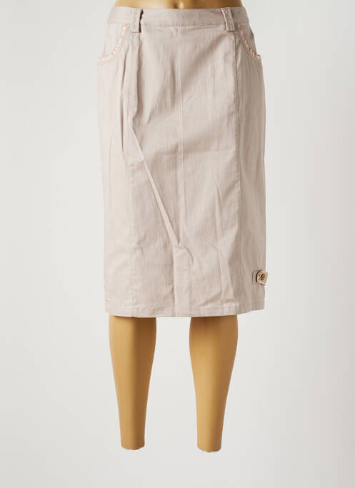 Fustă midi bej JAC JAC femeie