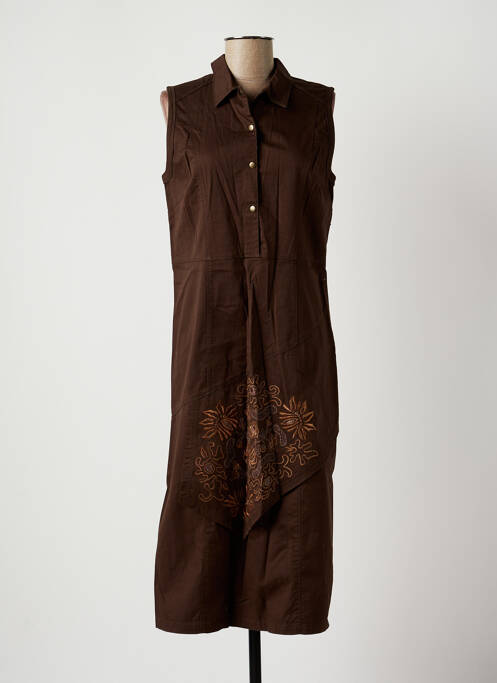 Rochie midi maro JAC JAC femeie