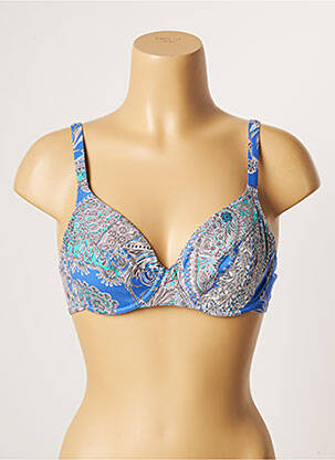 Sutien de costum de baie elasticitate albastru EMPREINTE femeie