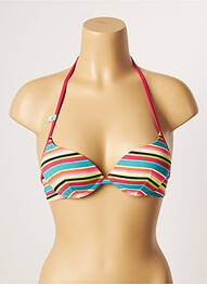 Sutien de costum de baie elasticitate top sutien push-up albastru CHERRY BEACH femme