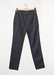 Pantalon chino imprimeu imprimeu prinț de wales mărime normală gri DELAHAYE homme