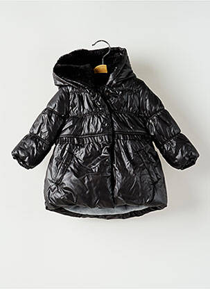 Geacă matlasată negru 3 POMMES fată