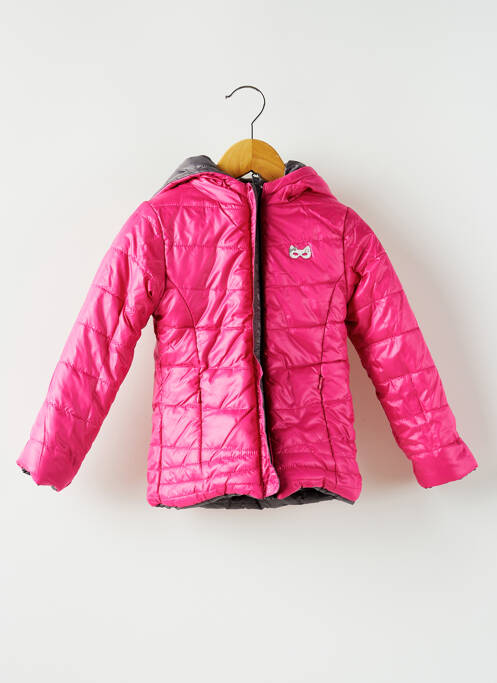 Geacă matlasată roz 3 POMMES fată