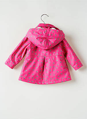 Impermeabil cu glugă cu glugă roz 3 POMMES fată