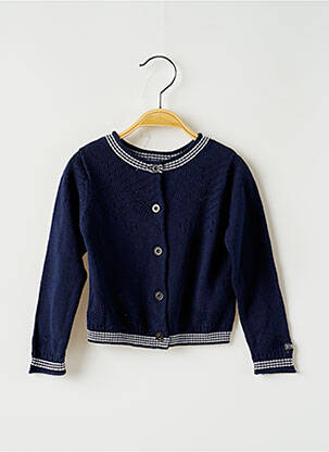 Vestă cu mâneci lungi albastru CATIMINI fată