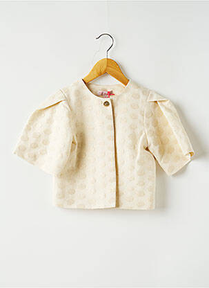 Jachete elegante bej LILI GAUFRETTE fată